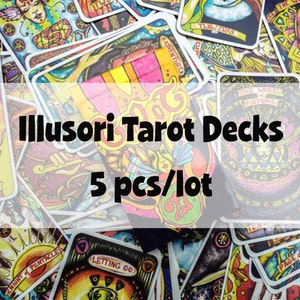 Illusori Tarot Deck - 78 Cartas de Tarot de Alquimia con Caja de Cartas, Regalo Espiritual, Adivinación 78 Cartas Baraja, Cartas de Lectura de Tarot Espiritual,