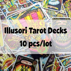 Illusori Tarot Deck, 78 Cartas de Tarot de Alquimia con Caja de Cartas, Adivinación 78 Cartas Deck, Cartas de Lectura de Tarot Espiritual, Tarot de Regalo Espiritual