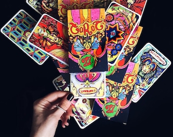 Illusori Indie Tarot Card Deck - 78 Illustrated Tarot Cards