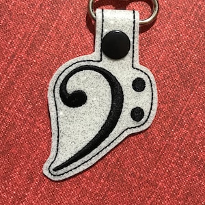 Bass Clef Keychain