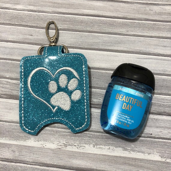 Heart and Paw Hand Sanitizer Holder Etsy