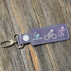 I Tri! Triathlon Keychain