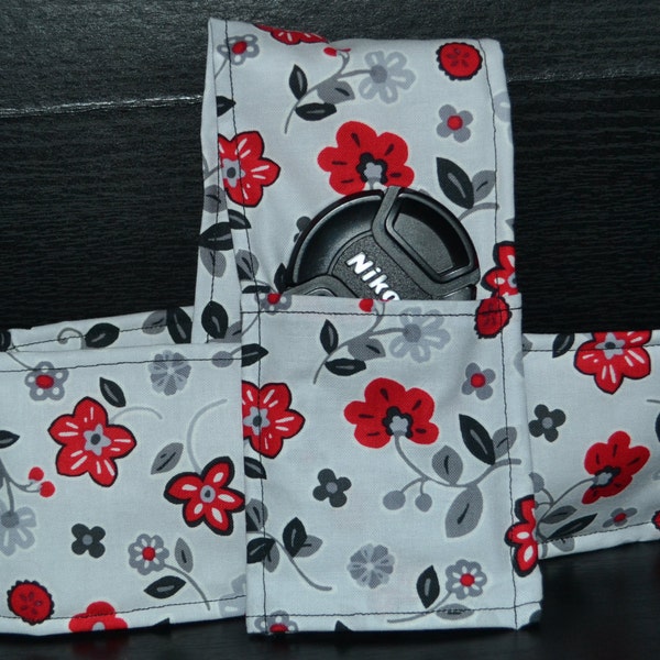 Flowers -Cushioned DSLR Camera Strap Cover