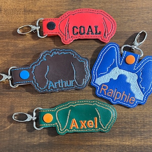 CUSTOM Dog Ear Keychain