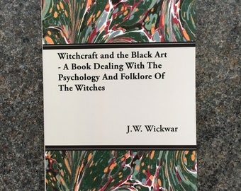 Witchcraft Black Art Folklore Psychology Book 1925 Spells Magic Vampires Witches