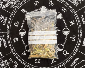 Nine Sacred Woods and Sage Witchcraft Pagan Wiccan Beltain Smoke Smudge Burning