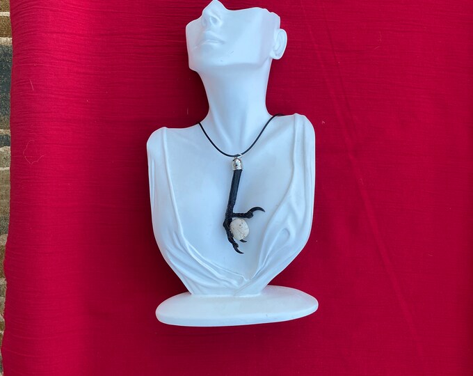 Crows Foot Pendant Taxidermy Jewellery, Occult Pendant, Witch Necklace