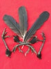 Four English Carrion Crow Feet and a few Crow Feathers 