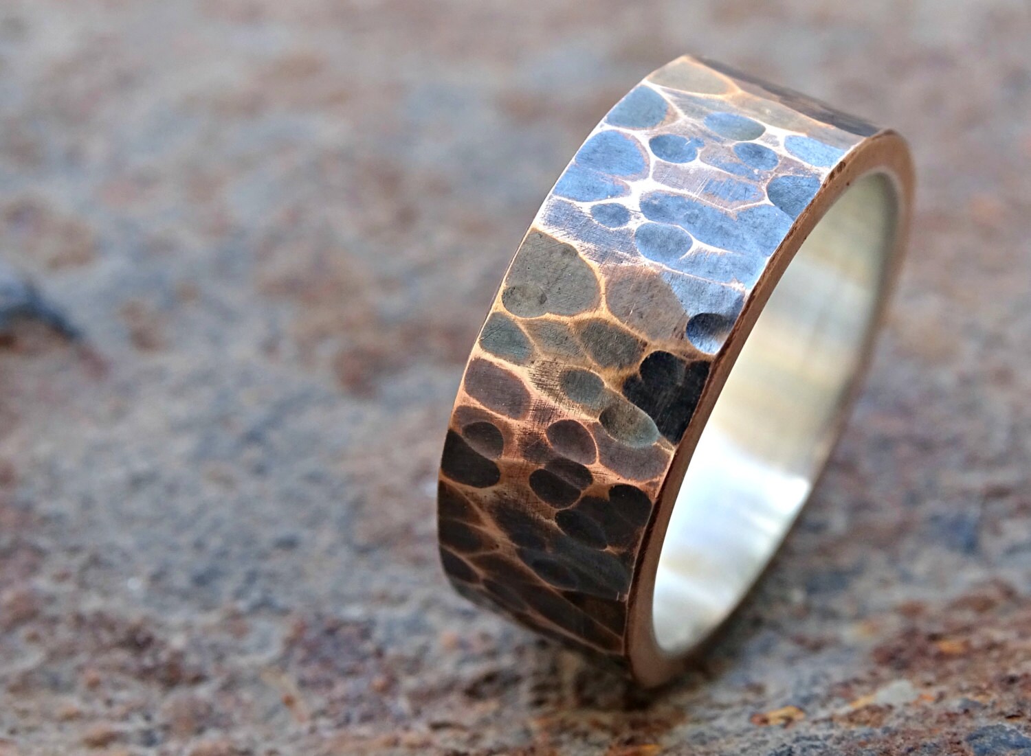 mens wedding band mens ring personalized alternative wedding Etsy