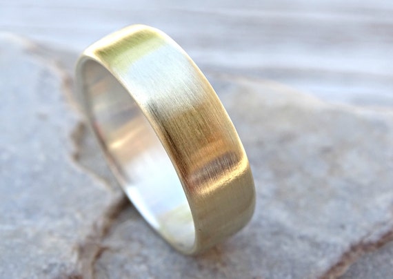 Brass mens wedding bands sale