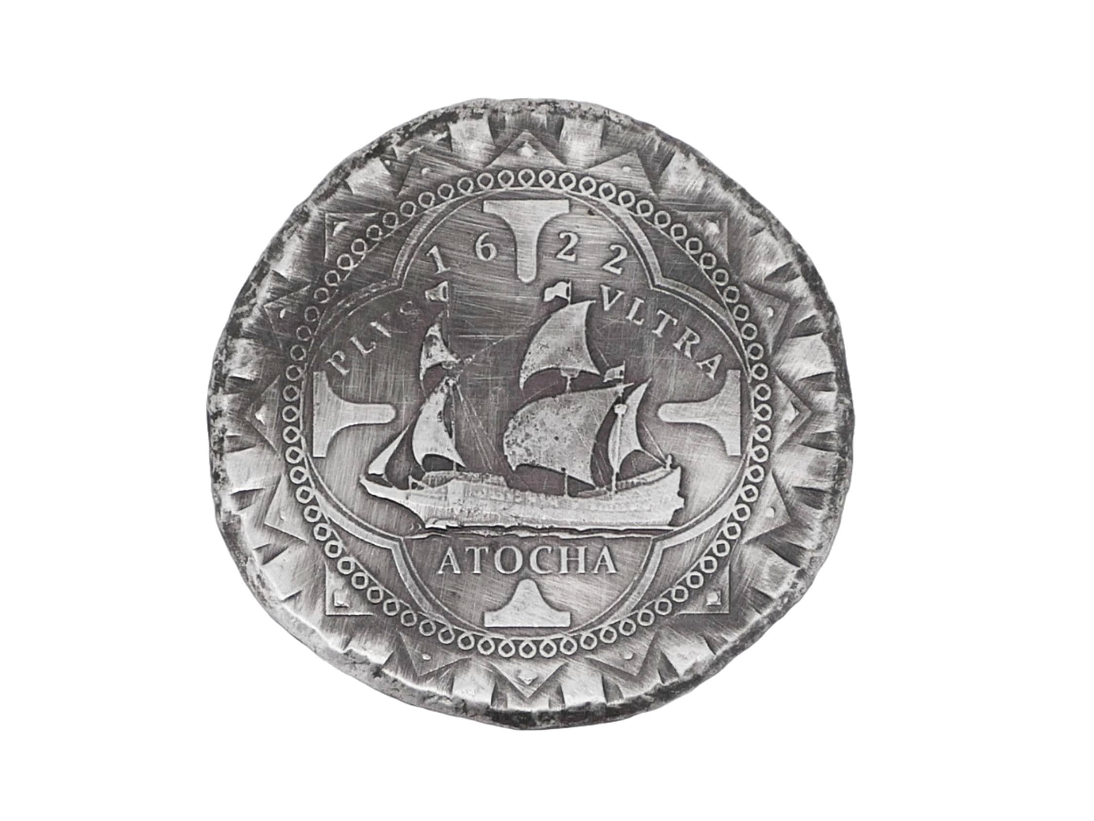 Atocha shipwreck コイン　シップレックコイン Atocha Shipwreck Silver Coin: Spanish Treasure Replica - Etsy
