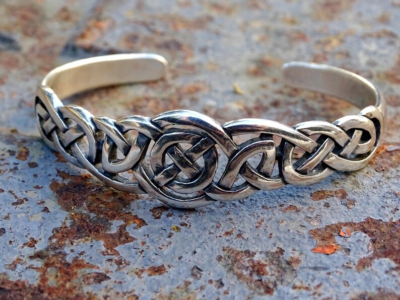 Celtic cuff bracelet silver silver mens cuff celtic knot