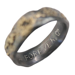 custom engraving for one ring, your custom text on the inside of the ring band, ring personalized engraving image 2