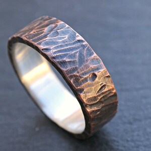 Unique Wedding Band for Men, Viking Ring Mens Promise Ring Wood ...