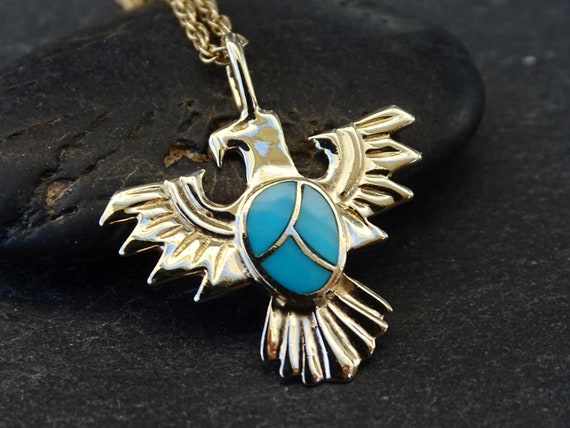 Native american thunderbird necklace deals