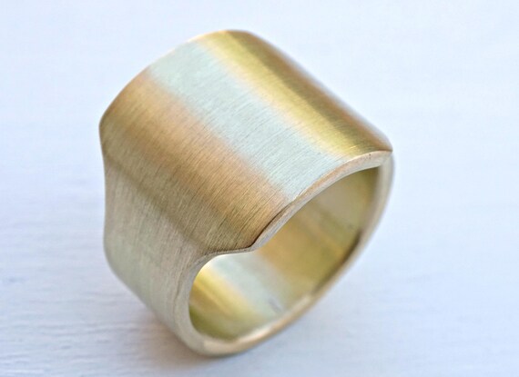 Mens Signet Ring Brass Brass Signet Ring Gents Ring Brass Big