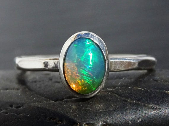 Buy Opal Men Ring Natural Ethiopian Opal Men Ring 12x16 Mm Oval 9 Ct Opal  Statement Ring Heavy Silver Opal Men's Ring Sterling Silver Opal Ring Online  in India … | Opal