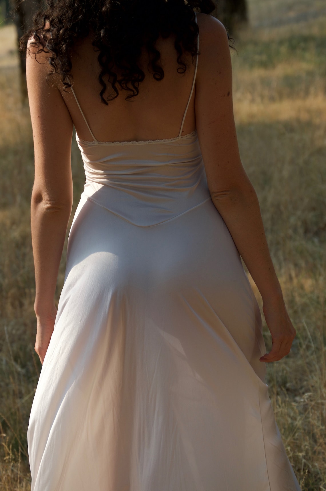 Sexy White Vintage Semi Sheer Lace Bodice Princess Negligee Etsy 