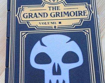 Deck Box Book | Grand Grimoire Vol III Black | Magic The Gathering Commander
