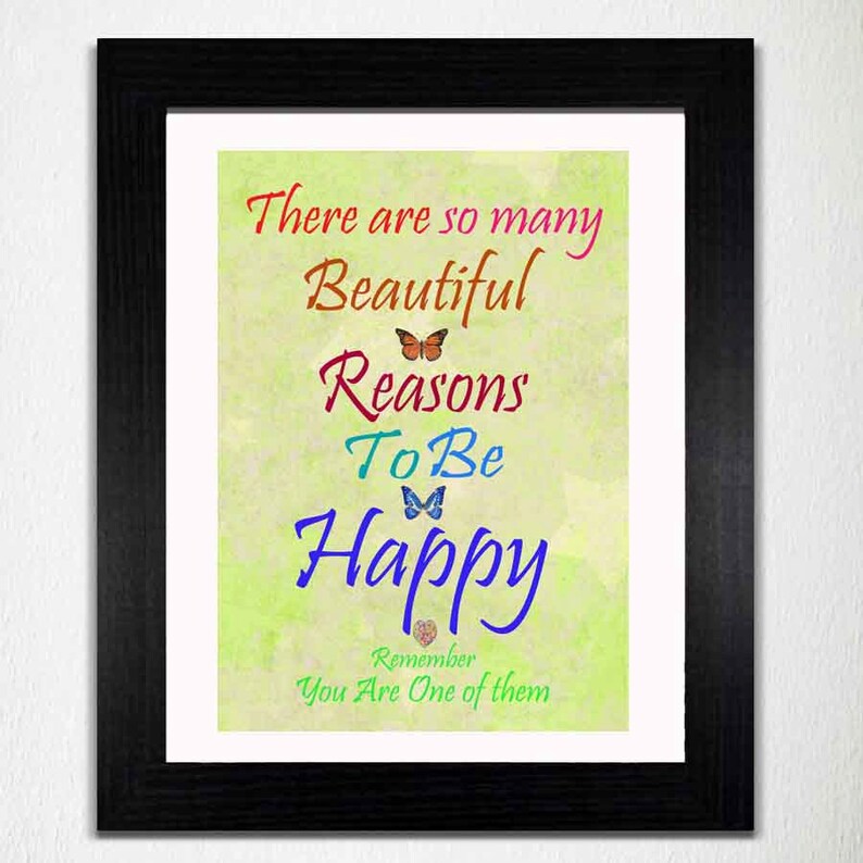 be happy print happy quote print happy coloured print etsy