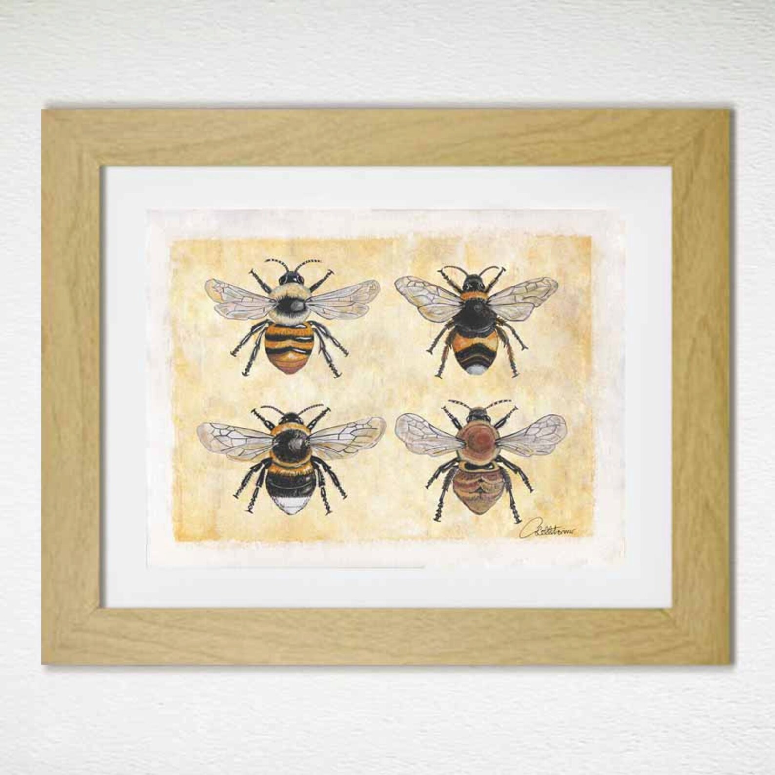 Bee Wall Art Bee Wall Decor Bee Home Furnishing Bee Painting | Etsy