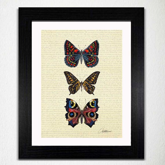 Butterfly Painting Butterfly Wall Art Butterfly Picture Etsy