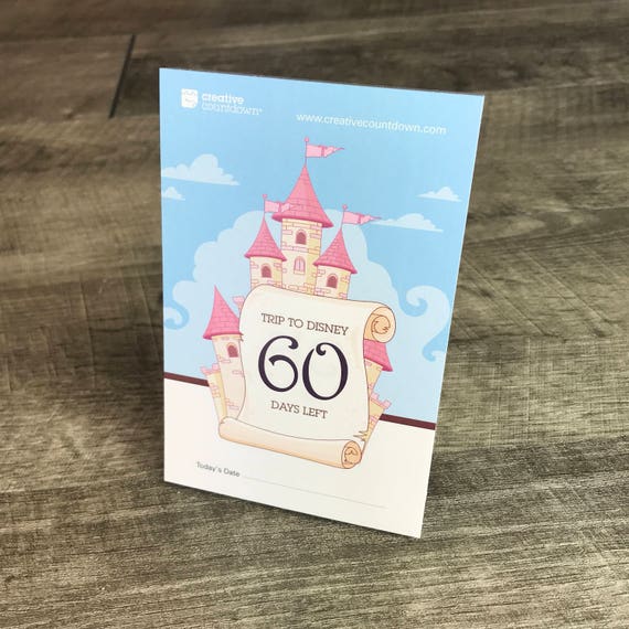 Countdown To Disney A 60 Day Tear Off Countdown Calendar Etsy disney 60 day countdown calendar 2021
