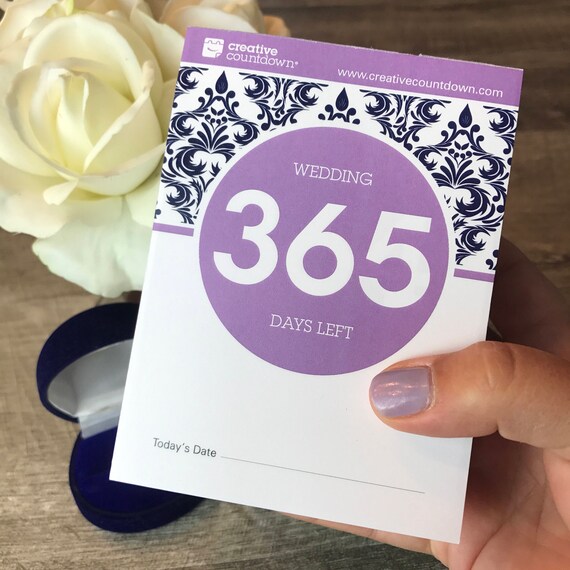 Countdown to Wedding 365-day Tear-off Calendar a Unique - Etsy