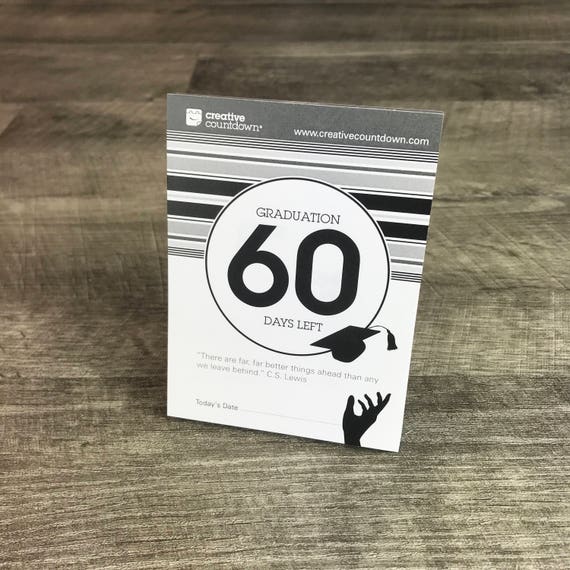 Countdown To College Graduation 60 Day Tear Off Calendar In Etsy disney 60 day countdown calendar 2021