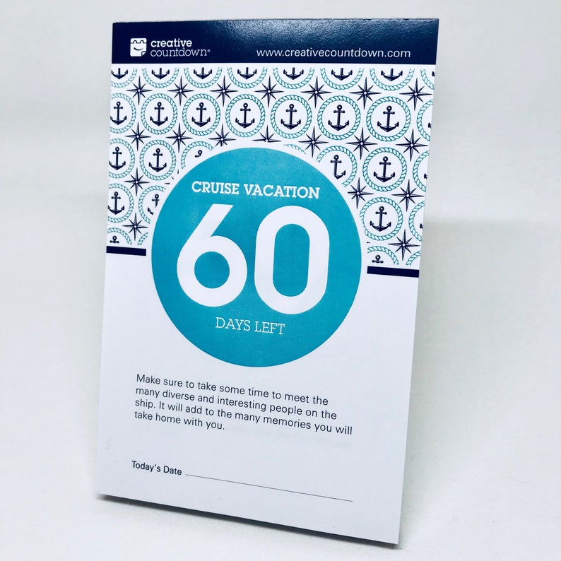 Countdown to Cruise a 60-Day tear-off calendar