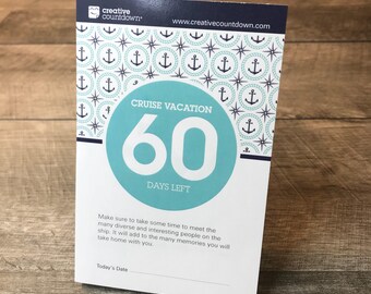 Countdown to Cruise, a 60-Day tear-off calendar