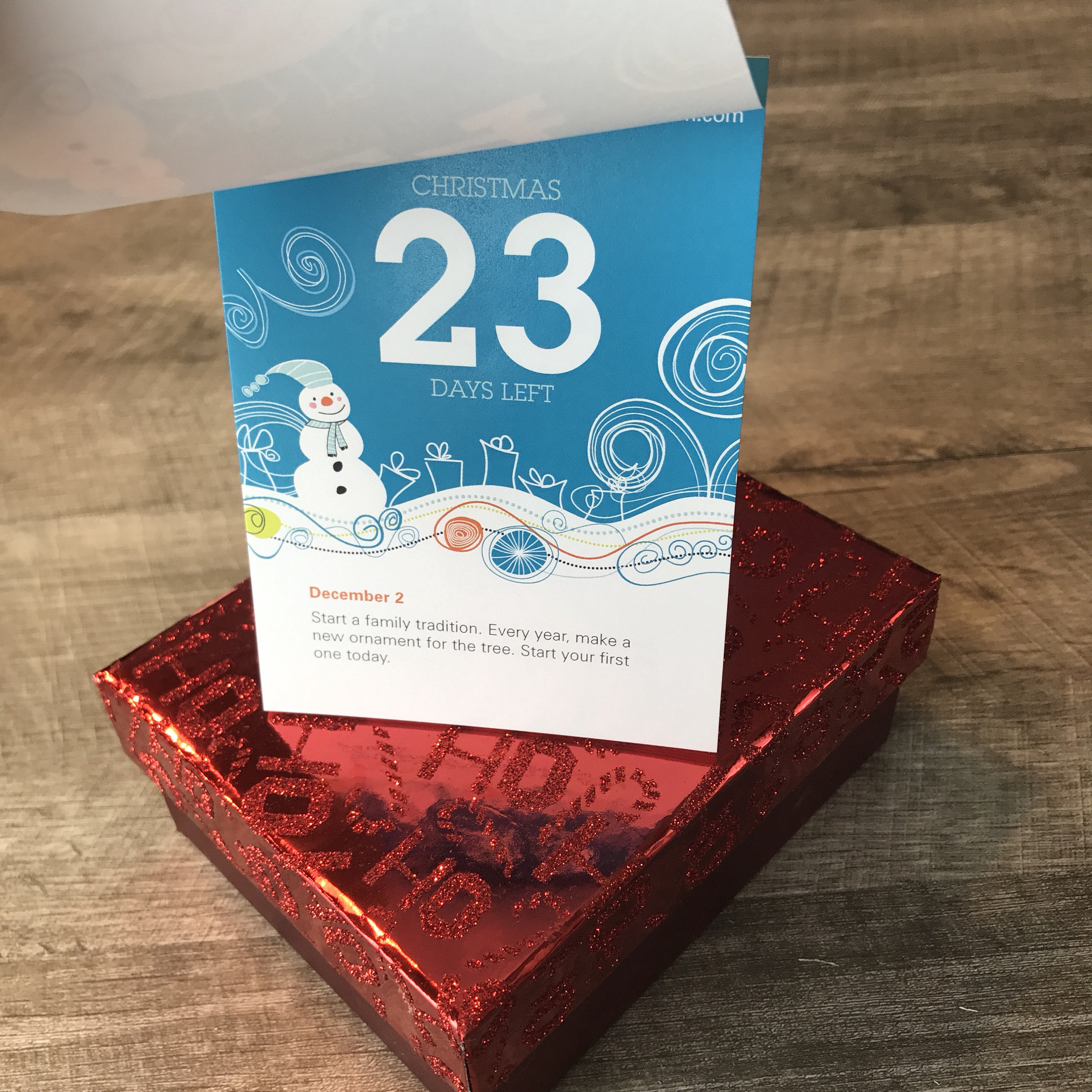 25 Day Countdown to Christmas Tear-off Advent Calendar - Etsy