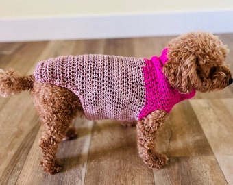 Dog Sweater, Crochet Dog Sweater, Dog Jacket, Crochet Dog Jacket, Pet Sweater, Crochet Pet Sweater, Clothing for Pet, Unique Dog Sweater,