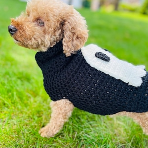 Handmade by Haniyyah: The next evolution of my crochet dog sweater  Dog  sweater crochet pattern, Crochet dog clothes, Crochet dog sweater