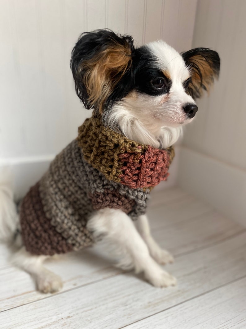 Crochet dog sweater, Crochet dog jumper, Crochet pet sweater, Crochet pet jumper, Crochet sweater, Crochet jumper, Crochet Pet Clothing image 2