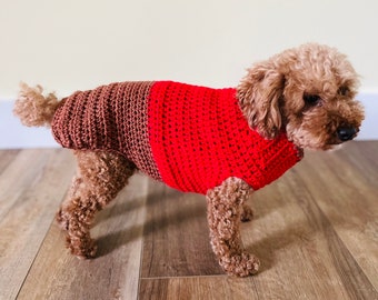 Dog Sweater, Dog Clothing, Crochet Sweater, Crochet Dog Sweater, Crochet Pet Sweater, Crochet Sweater for Dog, Crochet Sweater for Pet,