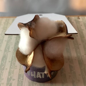 Cotton Pod Car Vent Clip Dash Decor