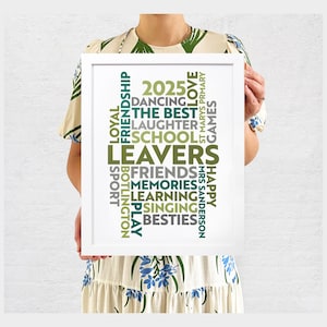 Op maat gemaakte gepersonaliseerde WordArt Print inlijsting cadeau Thuis Familie vriend Verjaardag Word Cloud 21 woorden kleurrijke inlijsting A4 A3 A2