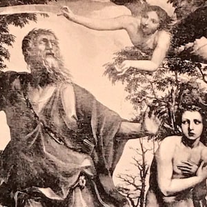 Vintage Bildende Kunst Postkarte, Bildende Kunst Malerei, Sacrifizio d 'Abramo, von Künstler Il Sodoma