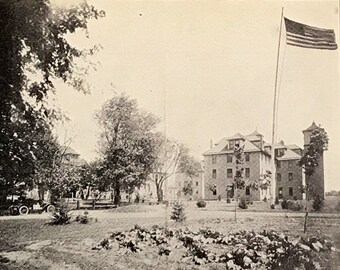 Antique Real Photo Postcard, Zarephath Academy, Pillar Of Fire, Zarephath, New Jersey