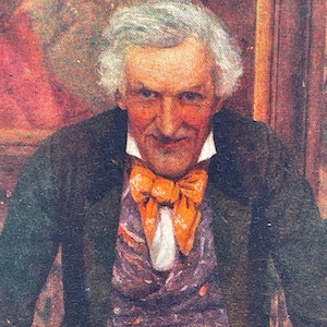 AG32G, Walter Dendy Sadler, postal antigua de bellas artes, pintura de bellas artes, brindis después de la cena, Raphael Tuck and Sons, editor