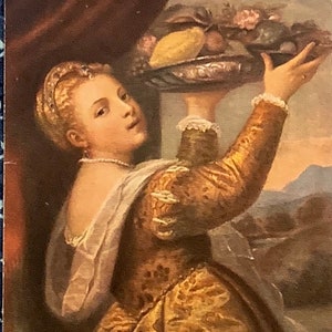 Carte postale des beaux-arts antiques, peinture d’art, Lavinia, artiste Tiziano