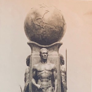 Antique Fine Arts Postcard, Fine Art Sculpture, Group Symbolizing The Unity Of Mankind, Par l'artiste Malvina Hoffman, Early Divided Back