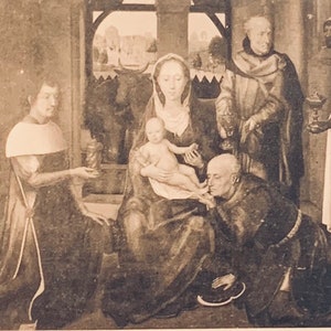 AG14, carte postale vintage des beaux-arts, peinture d’art, L’adoration des mages, Early Divided Back