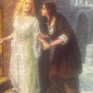 AG188G, Antyczna pocztówka artystyczna, Effa i Ortrud, Lohengrin, Richard Wagner