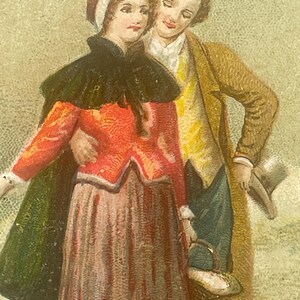 Antigo, Cartão Postal de Dia dos Namorados, Símbolo de Amor, Dois Namorados de Dia dos Namorados, Alemanha