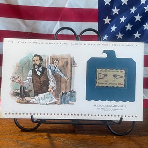 Geschiedenis van de Amerikaanse muntzegels, uitgegeven op 10 maart 1976, Alexander Graham Bell, uitgave van Postmasters Of America