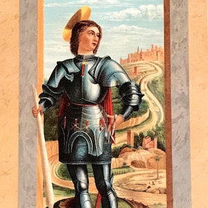 Antike Kunstpostkarte, Kunstmalerei, San Giorgio, vom Künstler Andrea Mantedna