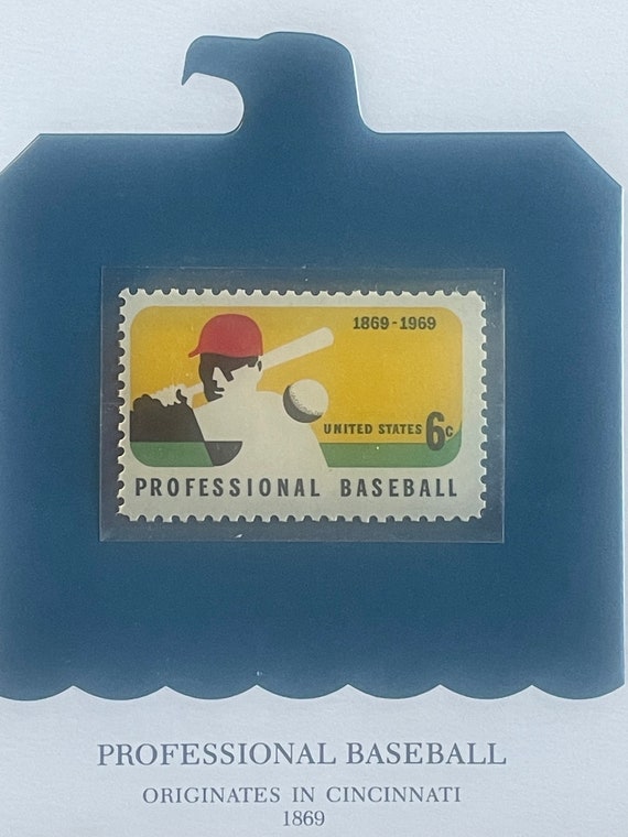 1969年米国造幣局野球切手 - シンシナティ郵便局長発行 - Etsy 日本