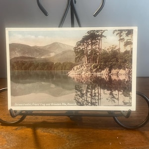 VW59G, ANGLIA, Rzadki, Antyk, Widok, Pocztówka, Derwentwater, Friars Crag i Grisedale Pike, Keswick